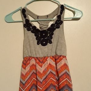 Multi colored racerback dress
